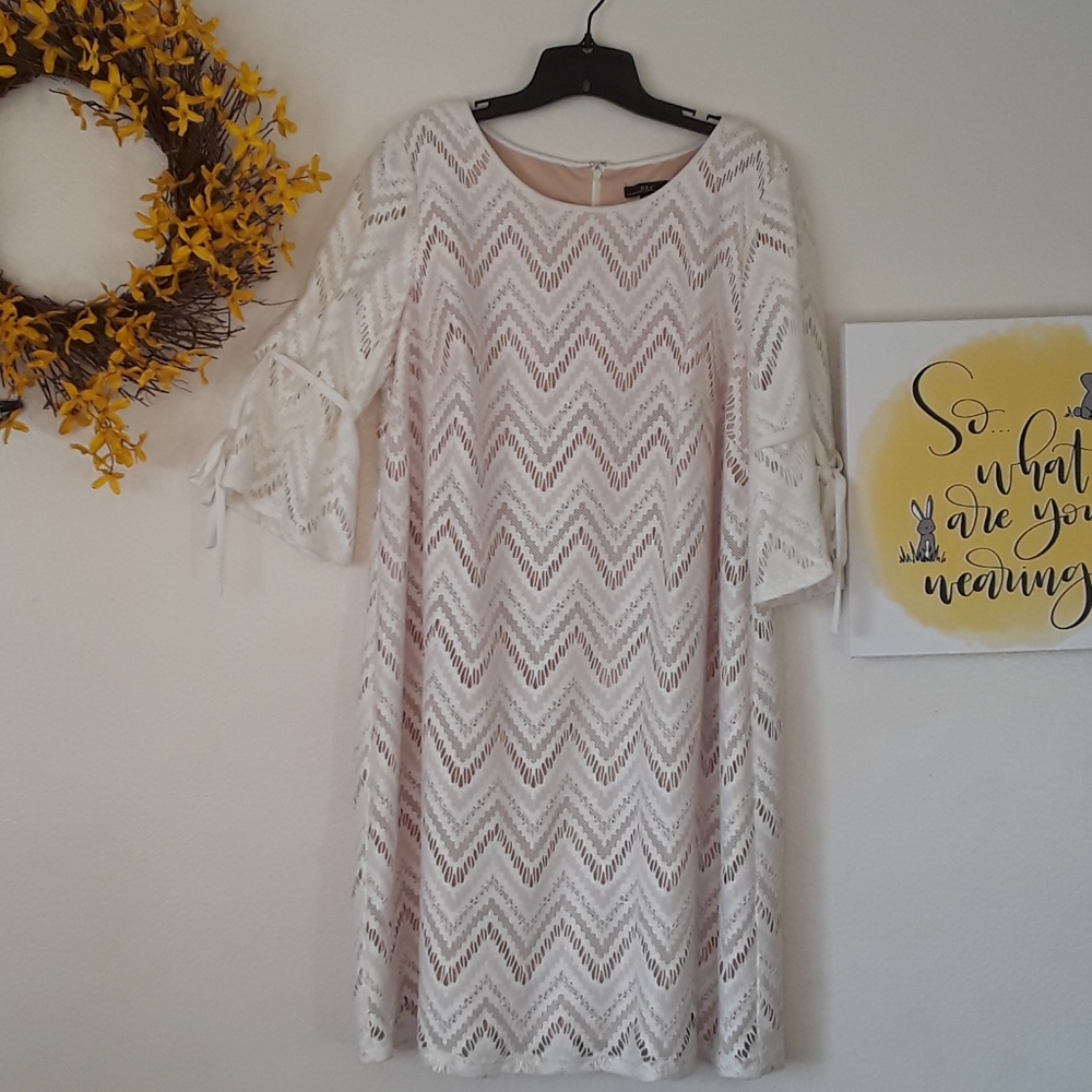 Soft White Lace-like Dress